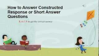 How to Answer Constructed Response or Short Answer [upl. by Retsevel]