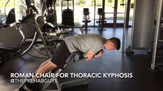 Roman chair exercise for thoracic kyphosis [upl. by Rick]