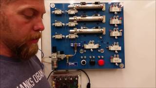 Pneumatics Lab 10Memory Circuit using a 52 Valve [upl. by Idnam]