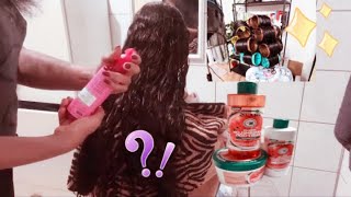 ❌Como le hago el pelo a mi hija  review de producto lavado con rolos [upl. by Ailedo]