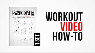 Syndicate Workout  HowTo   One Set  by DAREBEE [upl. by Aneras]