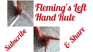 Flemings Left Hand Rule [upl. by Xer486]