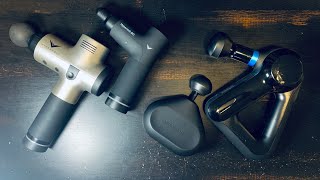 Hypervolt Go vs Theragun Mini  travel massage gun comparison [upl. by Ahsim583]