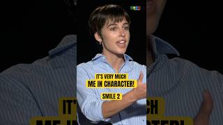 Naomi Scott’s Voice Transformation for Smile2 Shorts Podcast Movie Scary FYP ShortVideo [upl. by Annoled]