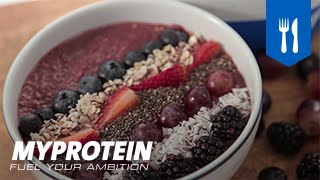 Gachas Proteicas con Bayas y Frutas │Recetas Myprotein [upl. by Seugram1]