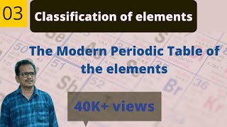 Classification of element class 10class 11  The Modern periodic Table of the elements [upl. by Tareyn]