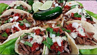 TACOS  Carne Asada Recipe  Street Tacos Recipe  Carne Asada Tacos Recipe [upl. by Grissom]