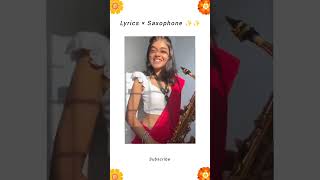 Gulabi Sadi 😍🔥 Clarissa lobo gulabisadi saxophone shorts trending instagram instrumentalmusic [upl. by Animrac]