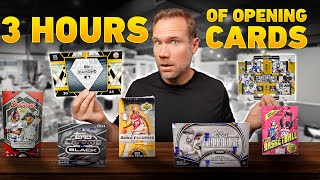 3 Hours of Opening HUGE Sports Card Boxes RARE [upl. by Dahsar758]