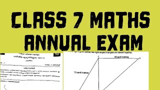 Annual Examination Question paper with AnswersClass 7Mathematics class7mathsannualexamquestio [upl. by Ehling]