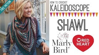 How to Crochet Kaleidoscope Shawl Right Handed [upl. by Ames]