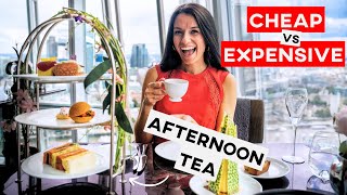 Amazing afternoon teas in London 🫖 Cheap vs expensive [upl. by Kant]