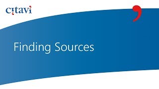 38 Finding New Sources in Citavi 6 [upl. by Oeht]