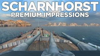 World of Warships  Scharnhorst Premium Impressions [upl. by Mcconnell]