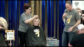 Charity headshaves and buzzcuts for Brave the Shave [upl. by Zedecrem]