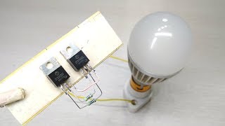 How to make simple mini inverter 12v to 220v  Electronic project [upl. by Nhguaved488]