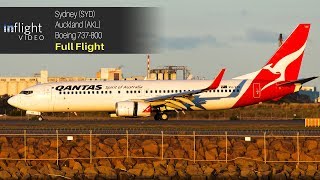 Qantas Full Flight Sydney to Auckland Boeing 737800 [upl. by Ok]