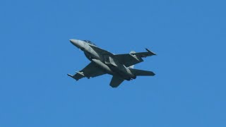 Australian Air Force FA18F at the Pacific Airshow Pirouette Maneuver [upl. by Orelie]