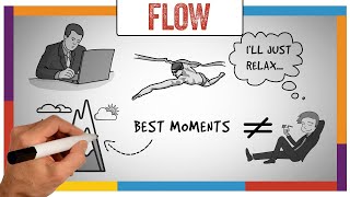 Flow Summary amp Review Mihaly Csikszentmihalyi  ANIMATED [upl. by Lovmilla]