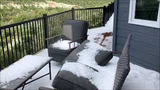 08202024 Cascade CO  Hail Storm with Rare Hail Fog [upl. by Jonas]