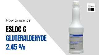 ESLOCG Glutaraldehyde Solution 245  cidex  How to use it [upl. by Rehpotsyrhc727]