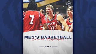 Belmont Mens Basketball  Lipscomb Highlights [upl. by Tayler]