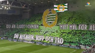 Inmarsch amp Tifo  Hammarby IF  Kalmar FF  Premiär Allsvenskan 2024 [upl. by Eanad787]