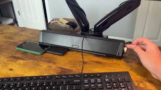 Computer Speakers Bluetooth Soundbar for Desktop Monitor PC Laptop Tablets Review [upl. by Alrats]