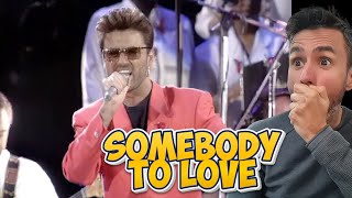 Queen amp George Michael  Somebody To Love REACTION Freddie Mercury Tribute Concert [upl. by Barb978]