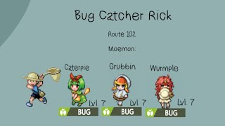 Moemon Star Emerald  Route 102 Bug Catcher Rick [upl. by Zetnauq]