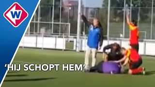 Scheidsrechter krijgt trap van speler sv Donk [upl. by Anawal]