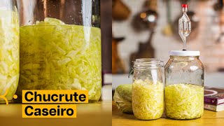 COMO FAZER CHUCRUTE EM CASA Ótimo PROBIÓTICO NATURAL [upl. by Kissner]