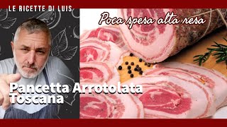 Pancetta arrotolata fatta in casa da un Norcino [upl. by Kahcztiy]