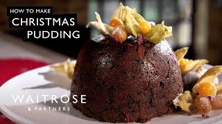 How To Make Christmas Pudding  Waitrose [upl. by Aihsyak]