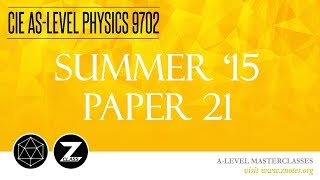 CIE AS Physics 9702  S15 P21  Solved Past Paper [upl. by Montano]