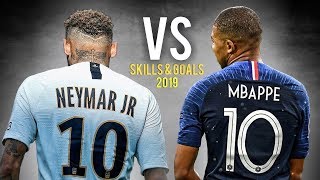 Kylian Mbappé vs Neymar Jr • Skills amp Goals 201819 [upl. by Leakcim]