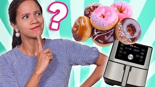 ¿PODRÉ COCINAR DONAS DONUTS EN AIR FRYER  FREIDORA DE AIRE CALIENTE Ep 2  La Cooquette [upl. by Hijoung]