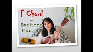 F Chord Baritone Tutorial [upl. by Mensch]