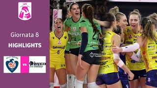 Bergamo  Conegliano  Highlights  8 Giornata Campionato 2324  Lega Volley Femminile [upl. by Annaihs]