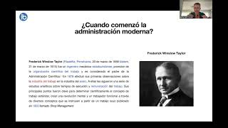 Gestión por procesos Frederick W Taylor primera parte [upl. by Sansbury501]