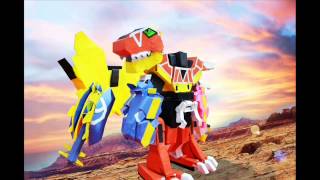 Power Rangers Dino Charge Megazord PAPERCRAFT [upl. by Wera371]