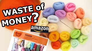 Is Needle Felting Merino Roving Wool from Amazon a WASTE of MONEY [upl. by Hsirehc]