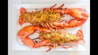 Stuffed Lobster with Crab Shrimp amp Scallops  Speedy Cooking Videos  PoorMansGourmet [upl. by Agemo]