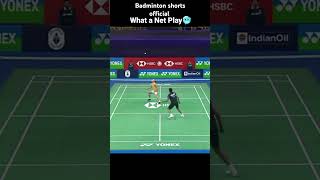 Net game play 🏸 Badminton shorts official badminton badmintonhighlights badmintontricks viral [upl. by Beryle]