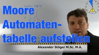 Moore Automatentabelle aufstellen Digitaltechnik [upl. by Oiliruam]