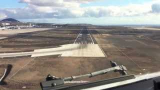 Captains View Landing at Reina Sofia TENERIFE in FULL HD [upl. by Udall632]