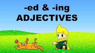 PARTICIPLE ADJECTIVES  ED and ING Adjectives [upl. by Moshe137]