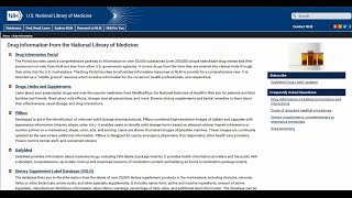 NLM Resources for Nurses Drug Info [upl. by Abrahan352]