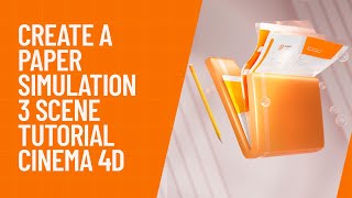 Cinema 4d Tutorial Create a Paper Simulation  3 Scene [upl. by Prendergast]