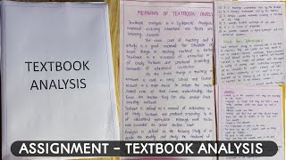 Textbook Analysis  Analyse any one course curriculum or textbook  Textbook Review [upl. by Haff]